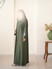 Royal Sage Green Premium Abaya