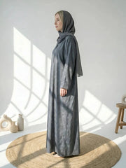 Deep Grey Abaya