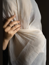 Cream Organza Silk Hijab