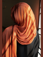 Rust Organza Silk Hijab