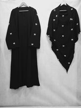 Bow Khimar + Abaya Set Black ( Top Trendy )