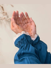 Full-Size Swiss Lawn Prayer Jilbab with Matching Bag