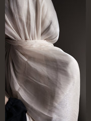 Oat Meal Organza Silk Hijab