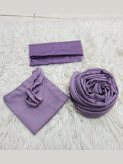 Hijab Niqab & Cap Set - Muave