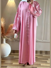 60% OFF - Premium Anaya Bow Abaya with White Scarf