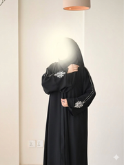 Royal Sage Black Premium Abaya