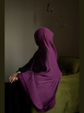 Purple Organza Silk Hijab