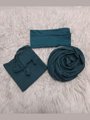 Hijab Niqab & Cap Set - Dragon Blue