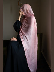 Pink Organza Silk Hijab