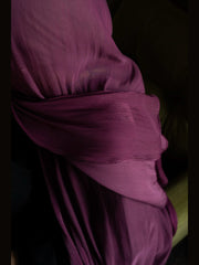 Purple Organza Silk Hijab
