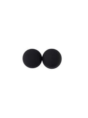 Matte Hijab Magnets (Circle) x 2 - Black