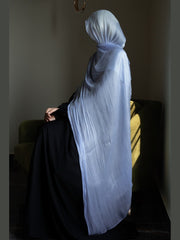 Ice Blue Organza Silk Hijab