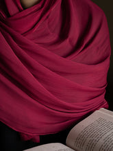 Marun Red Organza Silk Hijab