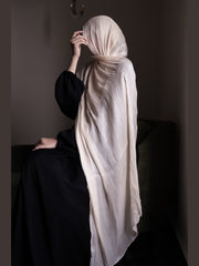 Oat Meal Organza Silk Hijab