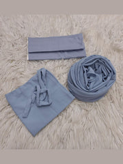 Hijab Niqab & Cap Set - Sierra Blue