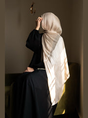 Light Fawn Organza Silk Hijab