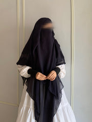 Princess Khimar Navy Blue