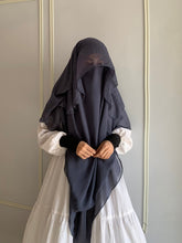 Princess Khimar blueish Grey