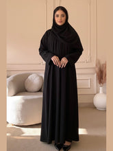 Premium Zoom Front Open Abaya – Free Scarf included ( Black Beauty ) 60% OFF TODAY