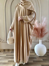 Premium Fawn Handwork Kaftan Style Abaya with Inner