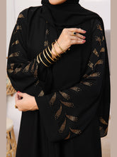 Grace Black Premium Handwork Abaya