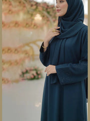 Grace Teal Premium Handwork Abaya