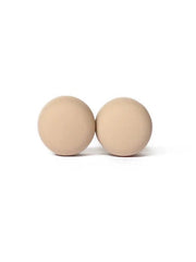 Matte Hijab Magnets (Circle) x 2 - Nude
