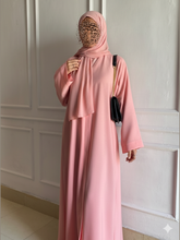 Premium Blush Pink Zoom Front Open Abaya