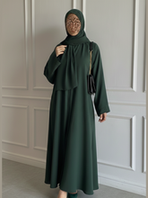 Premium Midnight Green Zoom Front Open Abaya ( FLAT 60% OFF)