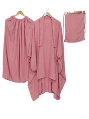 Premium Pink 3-Piece jilbab Set