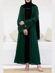 Mystical Green Abaya with Inner