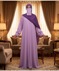 Muave Basic with Free scarf and Niqab ( TikTok Premium Fabric )