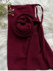 Hijab Naqab Set - Wine