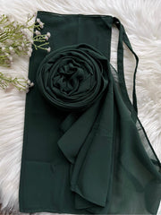 Hijab Naqab Set - Bottle Green