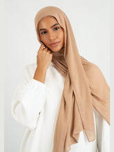 Matching Butter Modal Hijab Set - Almond