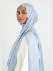Matching Butter Modal Hijab Set - Mist