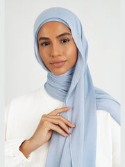 Matching Butter Modal Hijab Set - Mist
