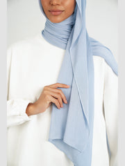 Matching Butter Modal Hijab Set - Mist