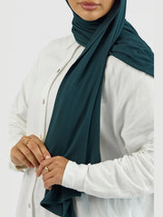 Matching Jersey Hijab Set - Midnight Teal