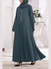 Alcian Teal Abaya