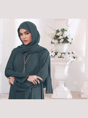 Alcian Teal Abaya