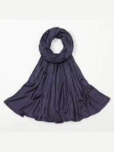 Ribbed jersey Hijabs Navy Blue