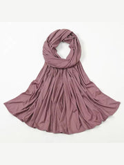 Ribbed jersey Hijabs Peach