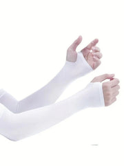 Arm Sleeves (with thumbhole) - White