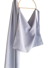 Niqab & Hijab Set -Metallic Grey
