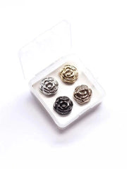 Metallic Hijab Magnets (Rose) - Set of 4