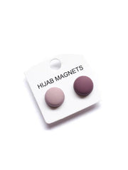 Matte Hijab Magnets (Circle) x 2 - Sierra