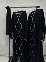 Srine in Black Abaya (Uper Gown With Scarf)