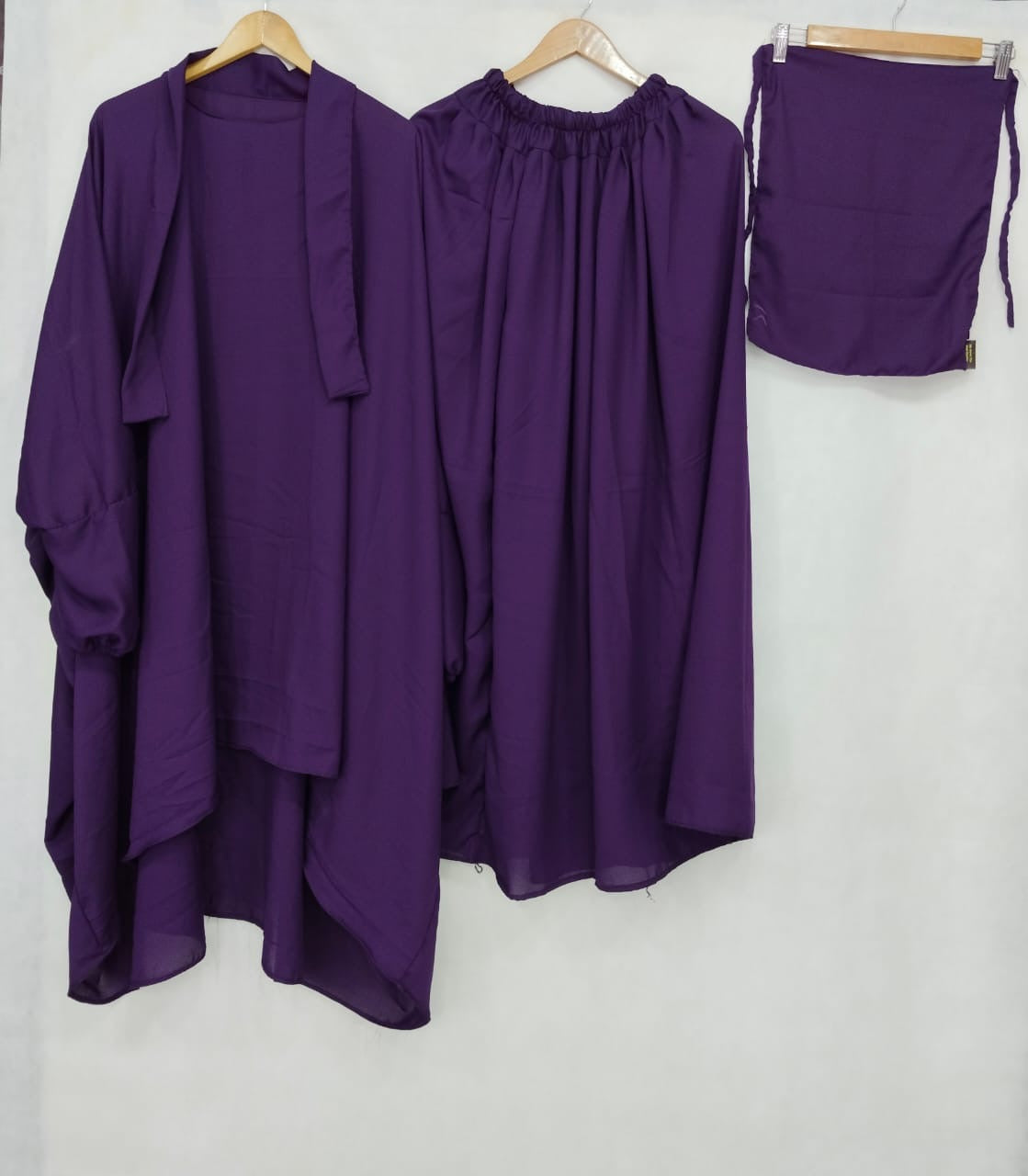 Premium Purple 3-Piece jilbab Set