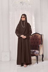 Brown Leaf Abaya
